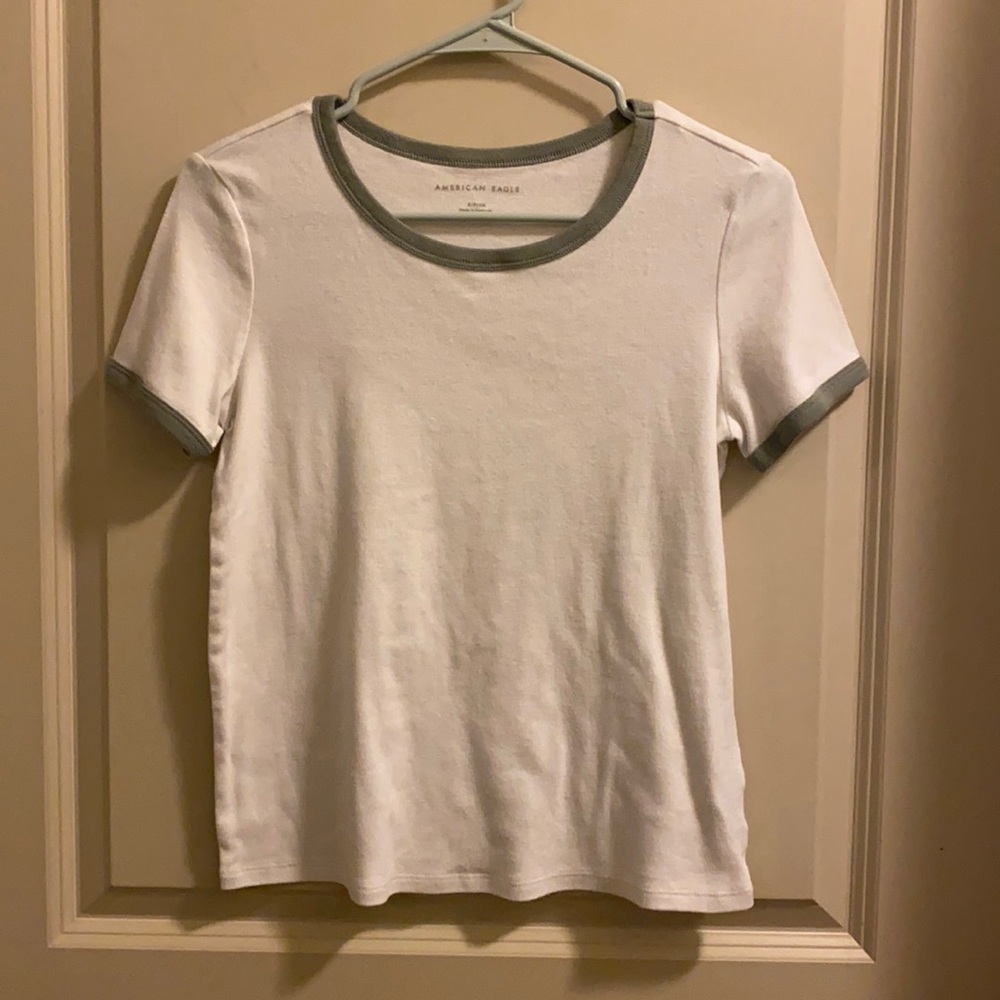 White and Green T-Shirt